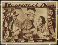 4f904 STAGECOACH DAYS lobby card '38 Harry Woods eyes Jack Luden holding Eleanor Stewart's hands!