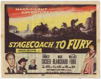 4f276 STAGECOACH TO FURY TC '56 pretty Marie Blanchard & Forrest Tucker in a magnificent adventure!