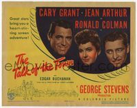 4f296 TALK OF THE TOWN title card '42 great headshots of Cary Grant, Jean Arthur & Ronald Colman!