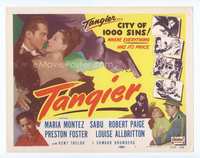 4f298 TANGIER TC R50 sexy Maria Montez & Sabu in the city of 1000 sins where everything has a price