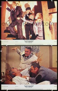 4g319 HIGH ANXIETY 2 color 11x14s '77 wacky images of Mel Brooks, Madeline Kahn, Harvey Korman!