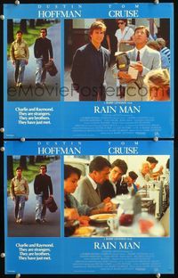 4g628 RAIN MAN 2 English LCs '88 Tom Cruise & autistic Dustin Hoffman, directed by Barry Levinson!