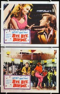 4g110 BYE BYE BIRDIE 2 movie lobby cards '63 sexy Ann-Margret dancing, Bobby Rydell!