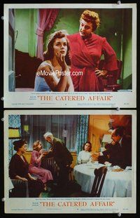 4g122 CATERED AFFAIR 2 movie lobby cards '56 Debbie Reynolds, Bette Davis!