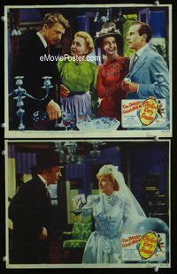 4g129 CHICKEN EVERY SUNDAY 2 movie lobby cards '49 Dan Dailey, Celeste Holm!