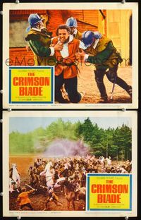 4g155 CRIMSON BLADE 2 movie lobby cards '63 Oliver Reed in a land of blood and betrayal, Hammer!