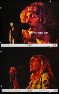 4g236 FILLMORE 2 color 11x14 movie stills '72 images of classic rockers singing!