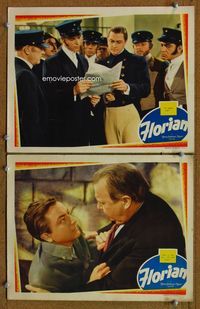 4g248 FLORIAN 2 movie lobby cards '40 Edwin L. Marin directed horse drama, Robert Young!