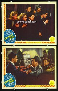 4g269 GALLANT SONS 2 movie lobby cards '40 Jackie Cooper, Bonita Granville!