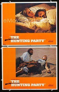 4g350 HUNTING PARTY 2 movie lobby cards '71 close-ups of Oliver Reed & Candice Bergen!