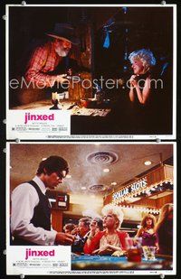 4g379 JINXED 2 movie lobby cards '82 images of lounge singer Bette Midler, Ken Wahl, Jack Elam!