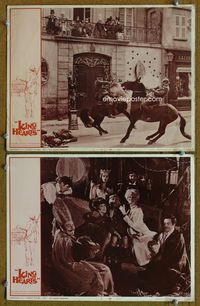 4g396 KING OF HEARTS 2 lobby cards '67 Philippe De Broca directed, Alan Bates, Genevieve Bujold!