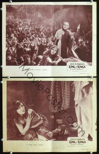 4g398 KING OF KINGS 2 movie lobby cards R30s Cecil B. DeMille epic, cool images!