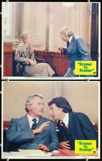 4g410 KRAMER VS. KRAMER 2 movie lobby cards '79 Dustin Hoffman, Meryl Streep on the stand!