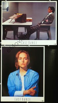 4g422 LAST DANCE 2 movie lobby cards '96 sexy Sharon Stone as convict, Rob Morrow as counsel!