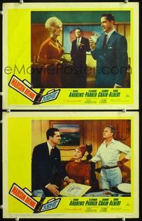 4g463 MADISON AVENUE 2 movie lobby cards '61 Dana Andrews with sexy Jeanne Crain, Eleanor Parker!