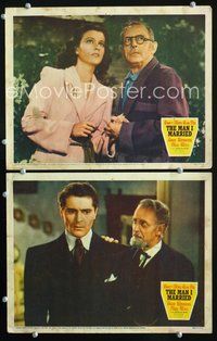 4g473 MAN I MARRIED 2 movie lobby cards '40 Irving Pichel directed, pretty Joan Bennett!
