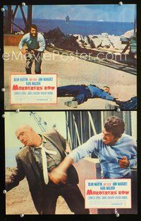 4g522 MURDERERS' ROW 2 movie lobby cards '66 cool image of Dean Martin slugging bad guy!