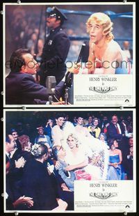 4g569 ONE & ONLY 2 movie lobby cards '78 wild images of Henry Winkler as wrestler!