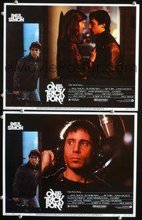 4g574 ONE TRICK PONY 2 movie lobby cards '80 cool Paul Simon images, Blair Brown, rock & roll!