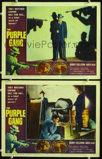 4g621 PURPLE GANG 2 LCs '59 Robert Blake, Barry Sullivan, they matched Al Capone kill for kill!