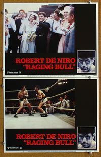4g625 RAGING BULL 2 LCs '80 Martin Scorsese directed, Joe Pesci gets married, Robert De Niro boxing!