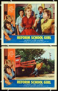 4g635 REFORM SCHOOL GIRL 2 LCs '57 image of bad girls, A shocking true story of delinquent girls!
