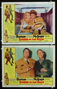 4g715 SOLDIER IN THE RAIN 2 LCs '64 Steve McQueen, wacky images of Jackie Gleason, Tuesday Weld!