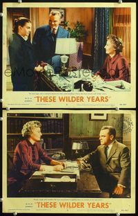 4g791 THESE WILDER YEARS 2 LCs '56 James Cagney & Barbara Stanwyck have a teenager in trouble!