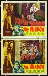 4g905 WINDOW 2 LCs '49 imagination was not what held Bobby Driscoll fear-bound by the window!