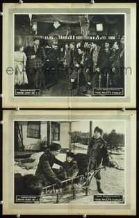 4g909 WOLF'S FANGS 2 movie lobby cards '22 Wilfred Lytell, Nancy Deaver, Oscar Apfel directed!