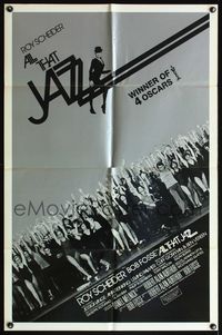 4h054 ALL THAT JAZZ int'l 1sh '79 Bob Fosse musical, image of cast of dancers!