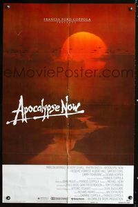 4h076 APOCALYPSE NOW Advance 1sh '79 Francis Ford Coppola directed, helicopters over Vietnam!