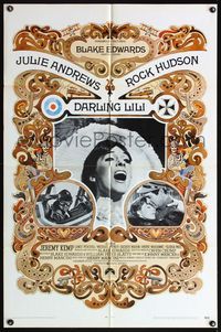 4h251 DARLING LILI 1sh '70 Julie Andrews, Rock Hudson, Blake Edwards, William Peter Blatty