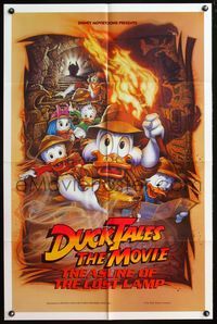 4h308 DUCKTALES: THE MOVIE DS 1sh '90 Walt Disney, Scrooge McDuck, cool adventure art!