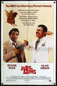 4h543 IN-LAWS 1sh '79 classic Peter Falk & Alan Arkin screwball comedy!