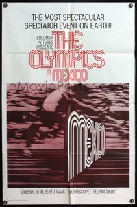 4h740 OLYMPICS IN MEXICO 1sh '69 Olimpiada en Mexico, Alberto Isaac, cool hurdle racing imagine!
