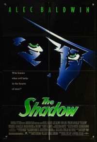 4h851 SHADOW 1sh '94 Alec Baldwin knows what evil lurks in the hearts of men!