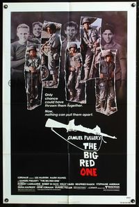 4j117 BIG RED ONE 1sh '80 directed by Samuel Fuller, montage of Lee Marvin & stars!