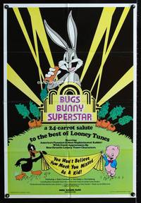 4j150 BUGS BUNNY SUPERSTAR 1sh '75 Looney Tunes, Daffy Duck & Porky Pig!