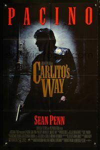 4j166 CARLITO'S WAY 1sh '93 Al Pacino, Brian De Palma directed!