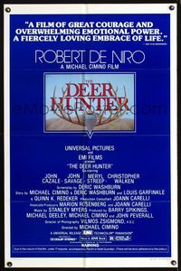 4j213 DEER HUNTER 1sh '78 Robert De Niro, Michael Cimino directed, Mantel artwork!