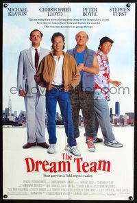 4j231 DREAM TEAM DS 1sh '89 Michael Keaton, Christopher Lloyd, Peter Boyle, Stephen Furst!