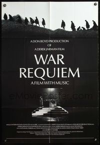 4j022 WAR REQUIEM English 1sh '89 Derek Jarman directed, Nathaniel Parker, depressing imagery!