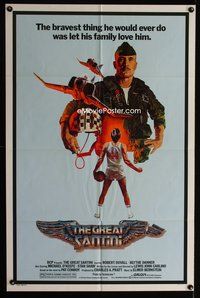 4j308 GREAT SANTINI 1sh '79 the bravest thing Robert Duvall would do was let his family love him!