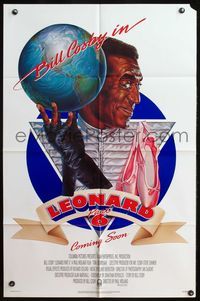 4j466 LEONARD PART 6 advance 1sh '87 Bill Cosby has to save the world again, wacky artwork!