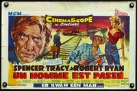 4k010 BAD DAY AT BLACK ROCK Belgian '55 Wik art of Spencer Tracy, Robert Ryan!