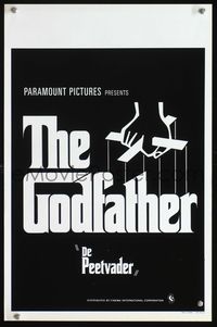 4k053 GODFATHER Belgian '72 Marlon Brando, Al Pacino, Francis Ford Coppola crime classic!