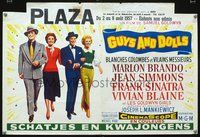 4k058 GUYS & DOLLS Belgian '55 Marlon Brando, Jean Simmons, Frank Sinatra, Vivian Blaine!