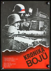 4k160 CHRONICLES OF BATTLE Czech 12x17 '85 Karel Marsalek's Kronika boju, soldiers w/machine guns!